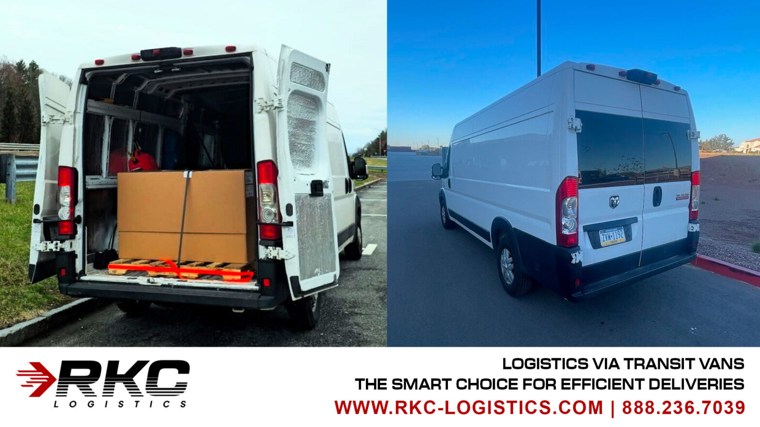 Logistics Via Transit Vans | RKC Logistics